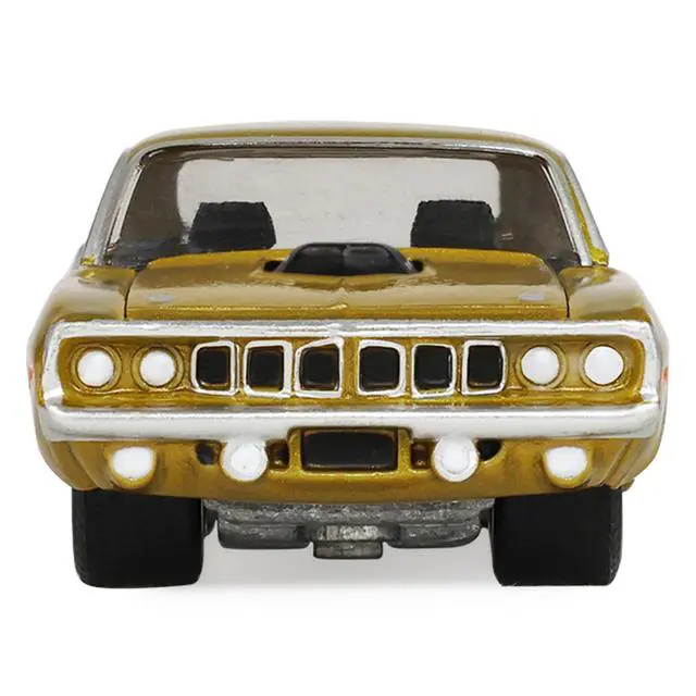 Alt view image 4 of 6 - 1971 Plymouth Hemi Cuda Gold Metallic with Black Accents "America 250 Edition" 1/64 Diecast Model Car by Greenlight
