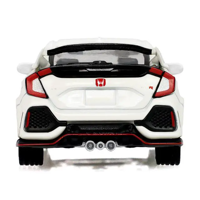 Alt view image 5 of 6 - 2018 Honda Civic Type-R (FK8) RHD Championship White with Carbon Hood "Tokyo Torque" 1/64 Diecast Model Car by Greenlight