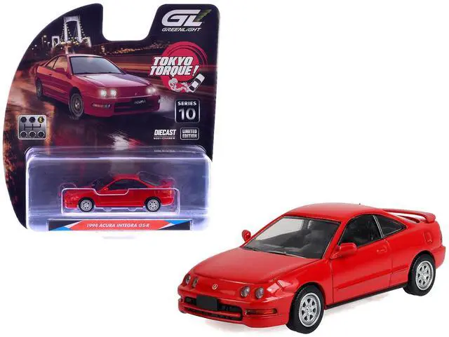 Main image of 1994 Acura Integra GS-R Milano Red "Tokyo Torque" Series 10 1/64 Diecast Model Car by Greenlight