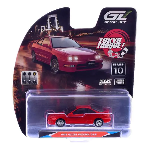 Alt view image 6 of 6 - 1994 Acura Integra GS-R Milano Red "Tokyo Torque" Series 10 1/64 Diecast Model Car by Greenlight