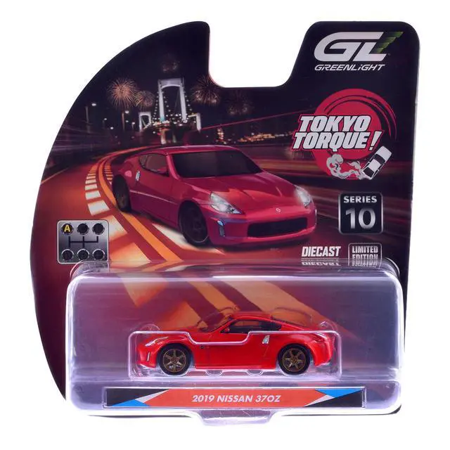 Alt view image 6 of 6 - 2019 Nissan 370Z Coupe Red "Tokyo Torque" Series 10 1/64 Diecast Model Car by Greenlight
