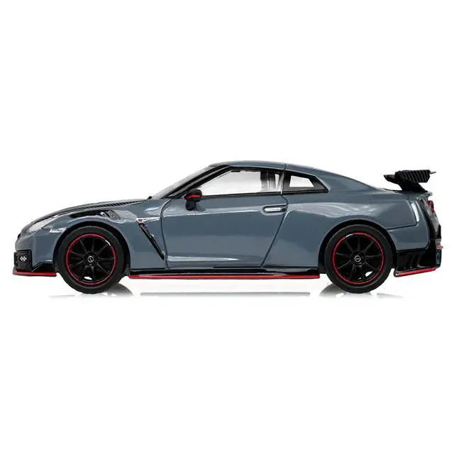 Alt view image 2 of 6 - 2024 Nissan GT-R (R35) NISMO RHD Stealth Gray with Carbon Top and Hood "Tokyo Torque" 1/64 Diecast Model Car by Greenlight