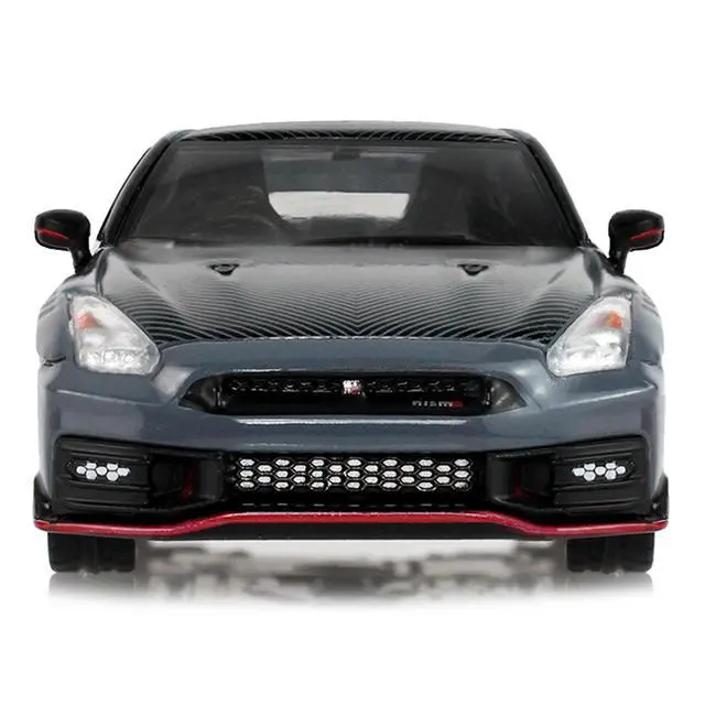 Alt view image 4 of 6 - 2024 Nissan GT-R (R35) NISMO RHD Stealth Gray with Carbon Top and Hood "Tokyo Torque" 1/64 Diecast Model Car by Greenlight