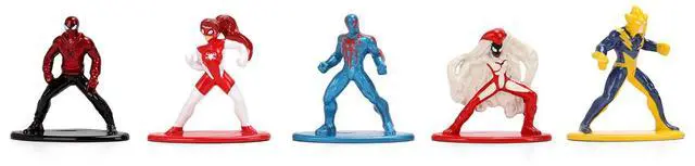 Alt view image 3 of 6 - Set of 12 Diecast Figures "Spider-Man" Franchise "Nano Metalfigs" Series Diecast Models by Jada