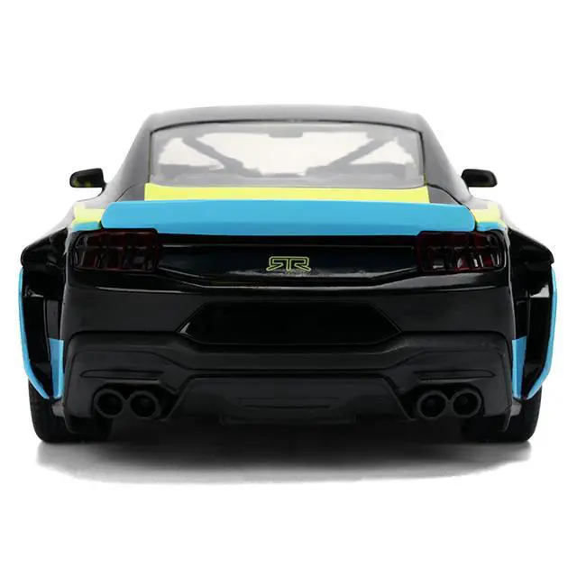 Alt view image 7 of 7 - 2026 Ford Mustang RTR Spec 5-D Lime Green with Black Top and Graphics "Hyper-Spec" Series 1/24 Diecast Model Car by Jada