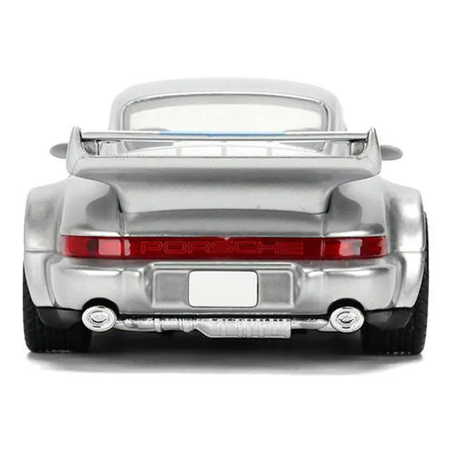 Alt view image 7 of 7 - Porsche 911 Carrera RS 3.8 "Mirage" Silver Metallic with Blue "Transformers" (2023) Movie 1/32 Diecast Model Car by Jada