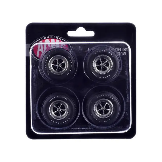 Alt view image 3 of 3 - "Super Sport" Wheel and Tire Set of 4 pieces from "1970 Chevrolet Chevelle SS" for 1/18 Scale Models by ACME