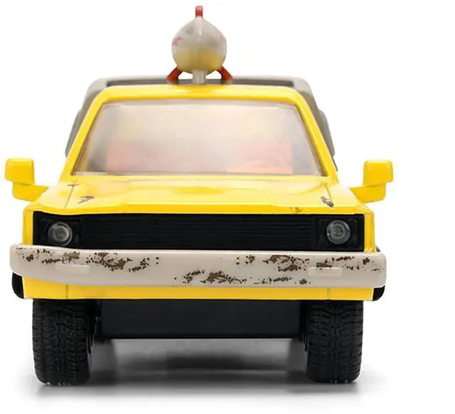 Alt view image 6 of 7 - Pizza Planet Truck Yellow (Weathered) w/Beige Camper "Toy Story" 1995 Movie "Hollywood Rides" 1/32 Diecast Model Car by Jada