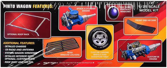 Alt view image 2 of 4 - Skill 2 Model Kit Ford Pinto Cruising Wagon 1/25 Plastic Model by MPC