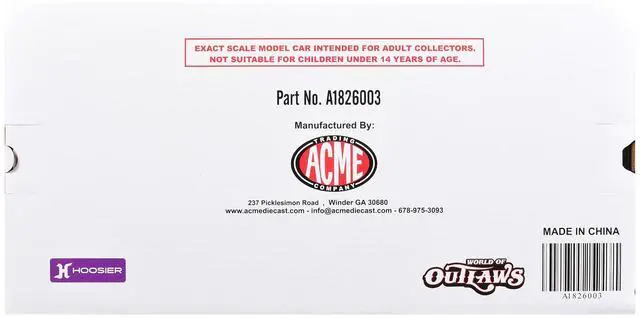 Alt view image 7 of 7 - Winged Sprint Car #19 Brent Marks "Fenton Marks Racing" (2026) 1/18 Diecast Model Car by ACME