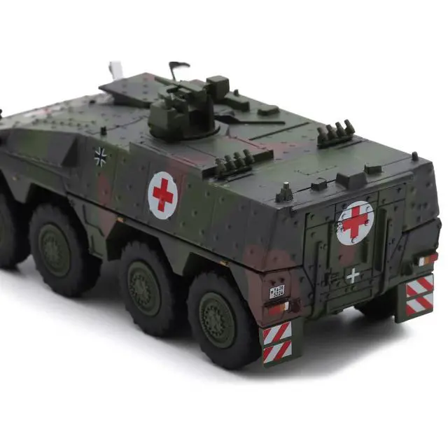 Alt view image 5 of 6 - Tpz. Tank Boxer "Medic Unit - German Army" Green Camouflage 1/87 (HO) Scale Diecast Model Car by Schuco