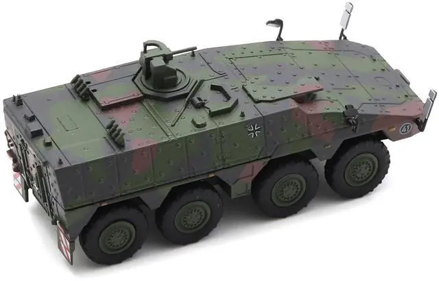 Alt view image 4 of 6 - Tpz. Tank Boxer "German Army" Green Camouflage 1/87 (HO) Scale Diecast Model Car by Schuco