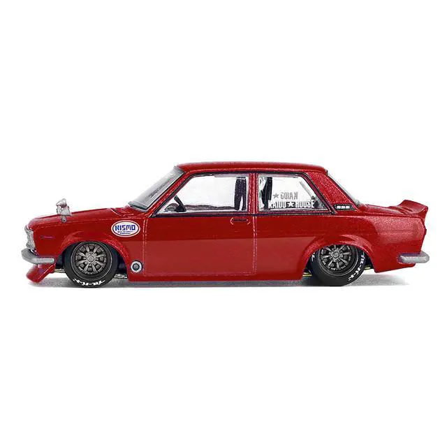 Alt view image 3 of 6 - Datsun 510 Street "Nismo V3" Red Metallic (Designed by Jun Imai) "Kaido House" Special 1/64 Diecast Model Car by Mini GT