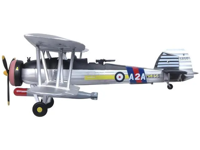 Alt view image 5 of 6 - Fairey Swordfish Mk I Bomber Aircraft "FAA Historic Flight" Royal Navy 1/72 Diecast Model Airplane by Oxford Diecast