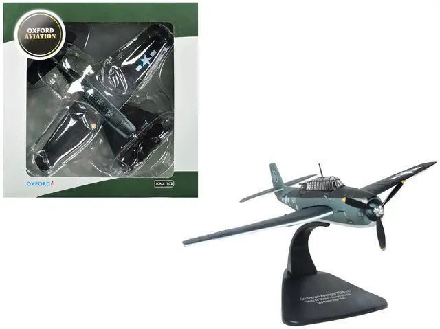 Main image of Grumman Avenger TBM-1C Aircraft "Petrof Bay" (1945) US Navy 1/72 Diecast Model Airplane by Oxford Diecast