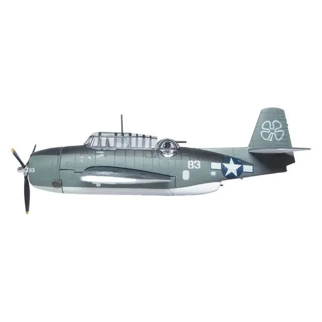 Alt view image 2 of 6 - Grumman Avenger TBM-1C Aircraft "Petrof Bay" (1945) US Navy 1/72 Diecast Model Airplane by Oxford Diecast