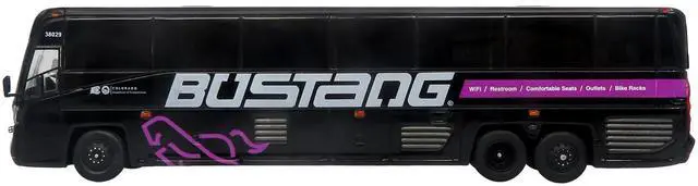 Alt view image 2 of 7 - MCI D4520 Commuter Coach Bus "Bustang - Colorado Department of Transportation" Black 1/87 (HO) Diecast Model by Iconic Replicas