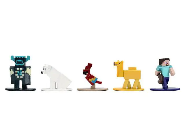 Alt view image 4 of 5 - Set of 12 Diecast Figures "Minecraft" Video Game Wave 2 "Nano Metalfigs" Series Diecast models by Jada