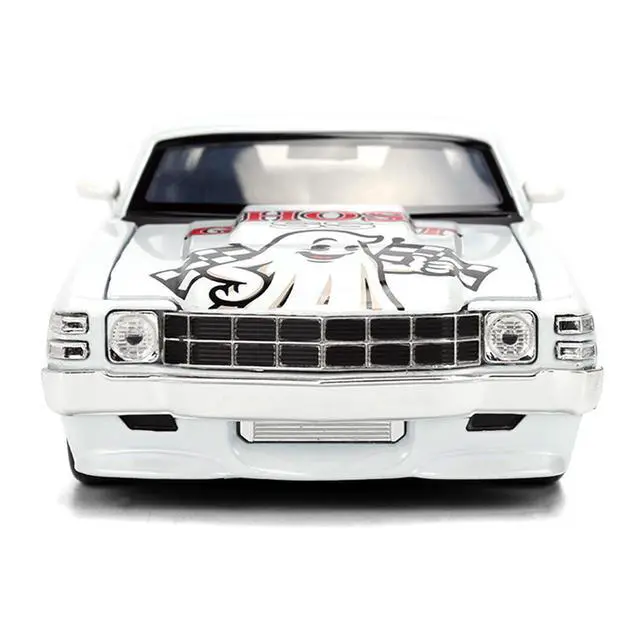 Alt view image 6 of 7 - 1971 Chevrolet Chevelle SS "Ghost SS" White with Graphics "Bigtime Muscle" Series 1/24 Diecast Model Car by Jada