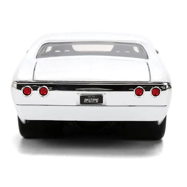 Alt view image 7 of 7 - 1971 Chevrolet Chevelle SS "Ghost SS" White with Graphics "Bigtime Muscle" Series 1/24 Diecast Model Car by Jada