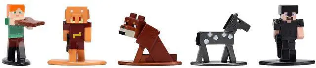 Alt view image 4 of 6 - Set of 12 Diecast Figures "Minecraft" Video Game Wave 2 "Nano Metalfigs" Series Diecast models by Jada