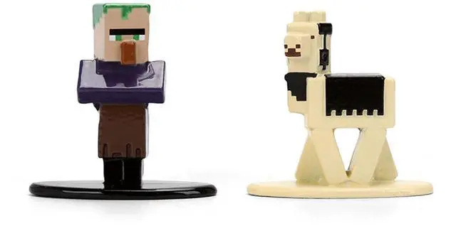 Alt view image 6 of 6 - Set of 12 Diecast Figures "Minecraft" Video Game Wave 2 "Nano Metalfigs" Series Diecast models by Jada