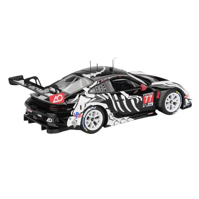Alt view image 3 of 6 - Porsche 911 GT3 R #77 "AO Racing Skeleton Rexy" GTD Pro IMSA "Petit Le Mans" (2025) 1/43 Model Car by True Scale Miniatures