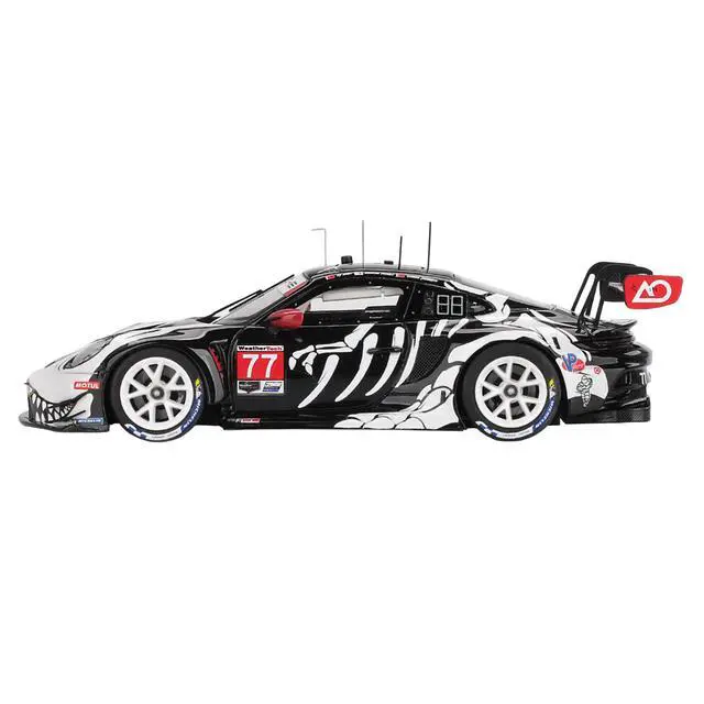 Alt view image 2 of 6 - Porsche 911 GT3 R #77 "AO Racing Skeleton Rexy" GTD Pro IMSA "Petit Le Mans" (2025) 1/43 Model Car by True Scale Miniatures