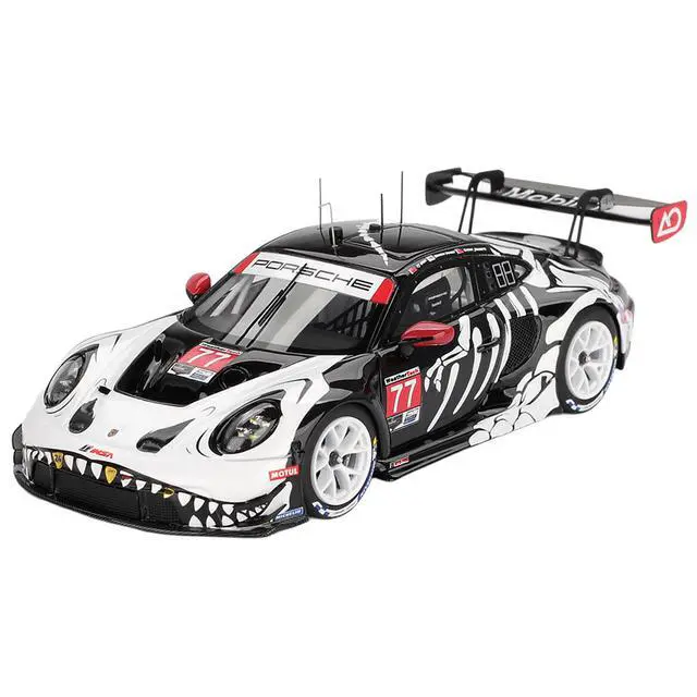 Alt view image 4 of 6 - Porsche 911 GT3 R #77 "AO Racing Skeleton Rexy" GTD Pro IMSA "Petit Le Mans" (2025) 1/43 Model Car by True Scale Miniatures