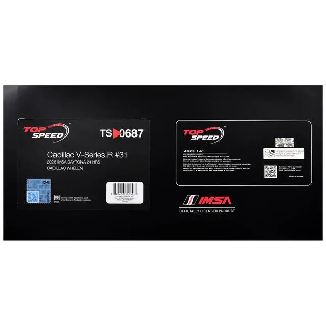 Alt view image 7 of 7 - Cadillac V-Series.R #31 "Cadillac Whelen" IMSA "24 Hours of Daytona" (2025) 1/18 Model Car by Top Speed