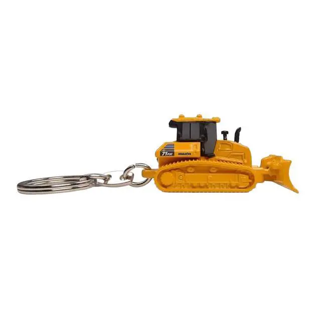 Alt view image 2 of 6 - Komatsu D71PXi Bulldozer Yellow Metal Keychain Diecast Model by Universal Hobbies
