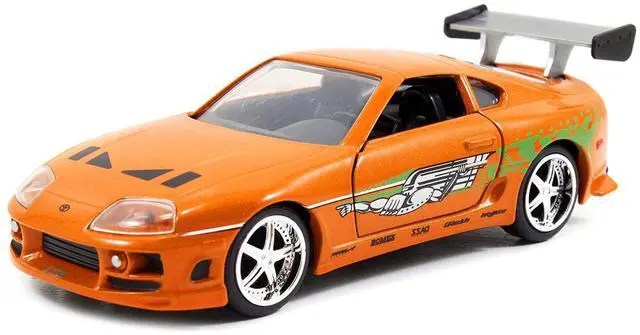 Main image of Brian's Toyota Supra Orange with Graphics "Fast & Furious 25th Anniversary" Series 1/32 Diecast Car Model by Jada