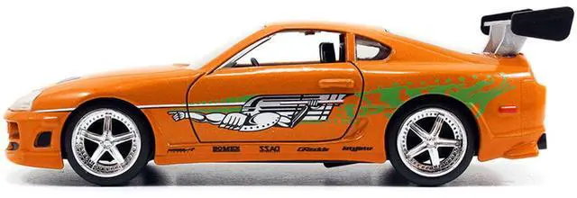 Alt view image 2 of 5 - Brian's Toyota Supra Orange with Graphics "Fast & Furious 25th Anniversary" Series 1/32 Diecast Car Model by Jada
