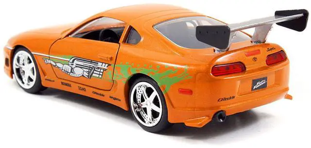 Alt view image 3 of 5 - Brian's Toyota Supra Orange with Graphics "Fast & Furious 25th Anniversary" Series 1/32 Diecast Car Model by Jada