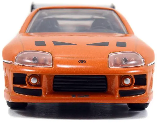 Alt view image 4 of 5 - Brian's Toyota Supra Orange with Graphics "Fast & Furious 25th Anniversary" Series 1/32 Diecast Car Model by Jada