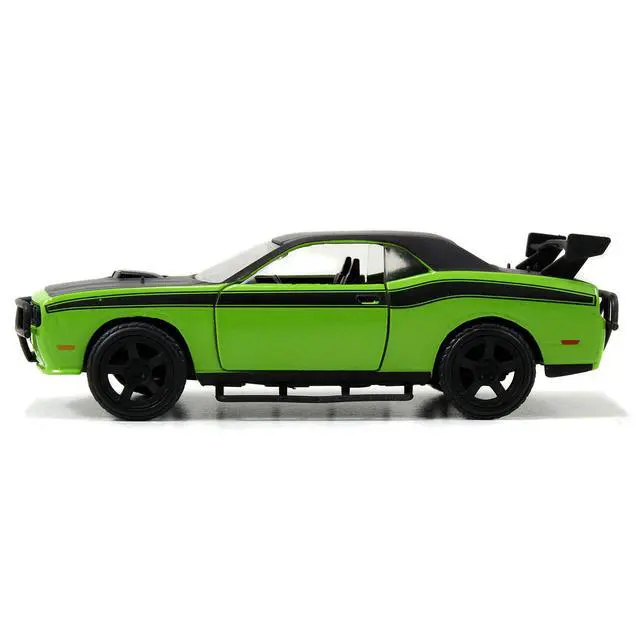 Alt view image 2 of 6 - Letty's Dodge Challenger SRT8 Green w/Matt Black Top & Hood "Fast & Furious 25th Anniversary" 1/32 Diecast Car Model by Jada