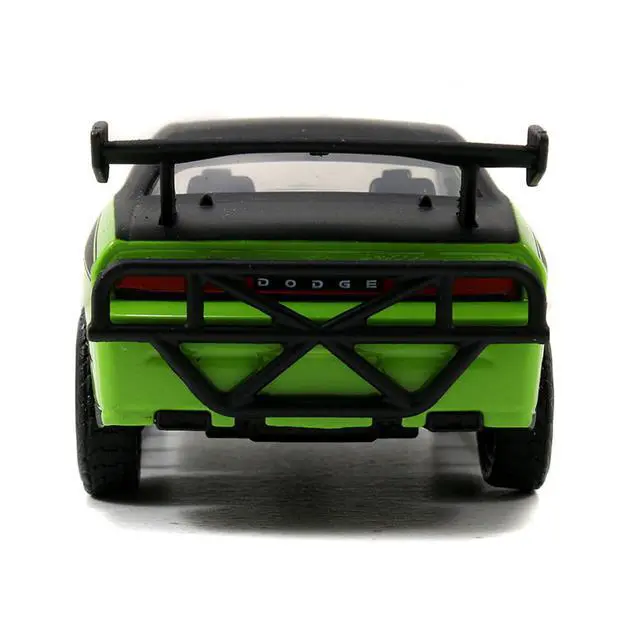Alt view image 4 of 6 - Letty's Dodge Challenger SRT8 Green w/Matt Black Top & Hood "Fast & Furious 25th Anniversary" 1/32 Diecast Car Model by Jada