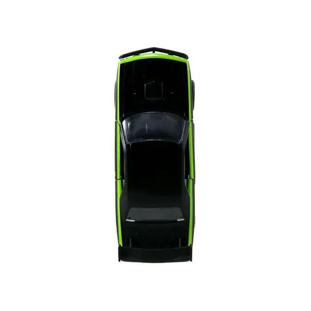 Alt view image 5 of 6 - Letty's Dodge Challenger SRT8 Green w/Matt Black Top & Hood "Fast & Furious 25th Anniversary" 1/32 Diecast Car Model by Jada