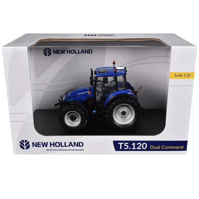 Alt view image 5 of 6 - New Holland T7.225 Tractor Blue Power Metallic 1/32 Diecast Model by Universal Hobbies