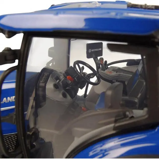 Alt view image 6 of 7 - New Holland T7.210 Tractor Dynamic Blue 1/32 Diecast Model by Universal Hobbies