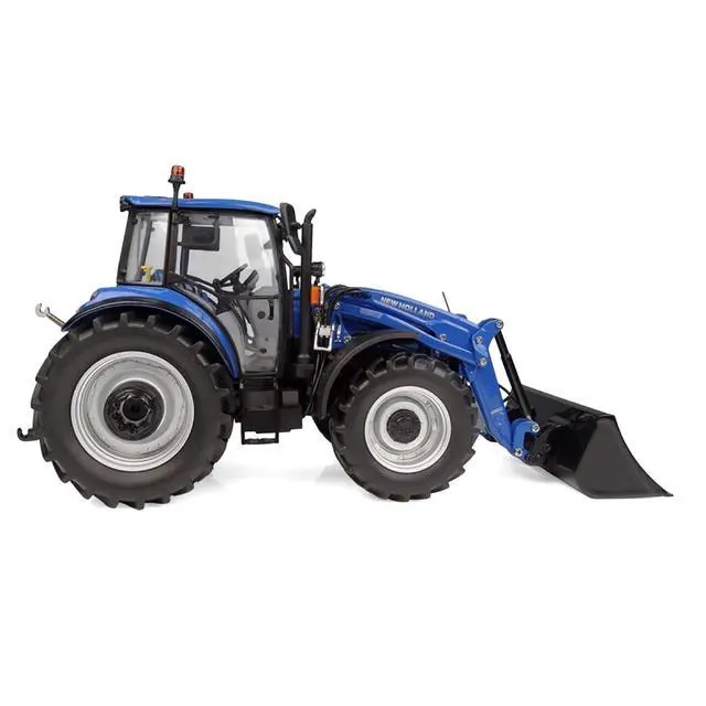 Alt view image 2 of 7 - New Holland T5.120 Tractor with Front Loader Dynamic Blue 1/32 Diecast Model by Universal Hobbies