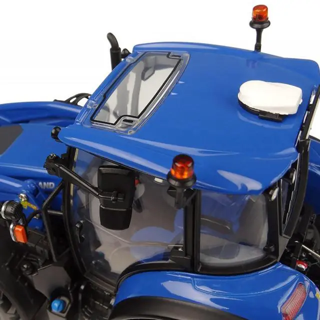 Alt view image 4 of 7 - New Holland T5.120 Tractor with Front Loader Dynamic Blue 1/32 Diecast Model by Universal Hobbies
