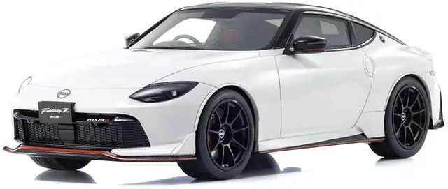 Alt view image 5 of 6 - Nissan Fairlady Z NISMO RHD (Right Hand Drive) White with Black Top 1/18 Model Car by Kyosho