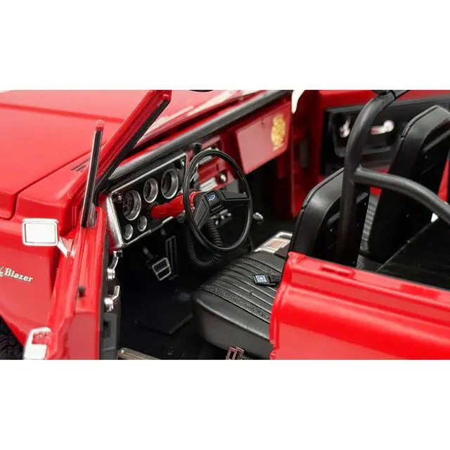 Alt view image 3 of 5 - 972 Chevrolet Blazer K/5 "The Chief - Winder Fire Department, Georgia Battalion 1" Red with White 1/18 Diecast Model Car by ACME