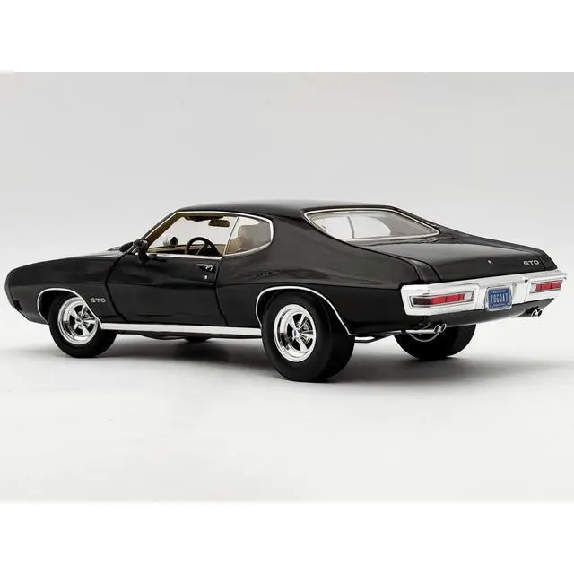 Alt view image 5 of 5 - 1970 Pontiac GTO Ram Air IV "Main Street" Black Limited Edition to 402 pieces Worldwide 1/18 Diecast Model Car by ACME