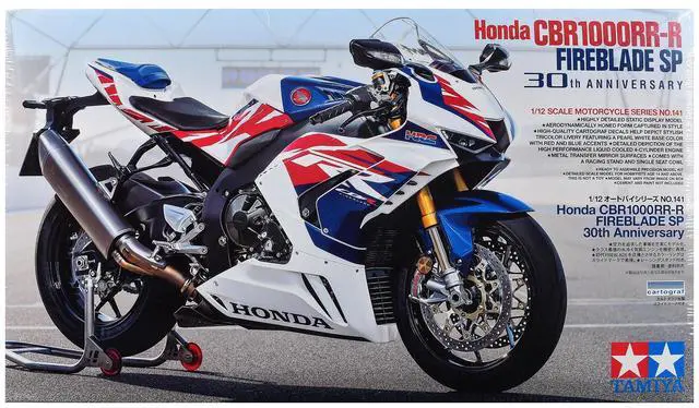 Main image of Model Kit Honda CBR1000RR-R Fireblade SP "30th Anniversary" Motorcycle 1/12 Scale Model by Tamiya