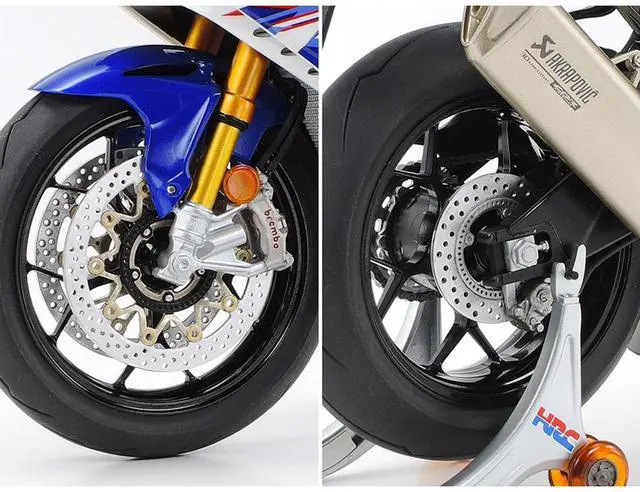 Alt view image 4 of 7 - Model Kit Honda CBR1000RR-R Fireblade SP "30th Anniversary" Motorcycle 1/12 Scale Model by Tamiya