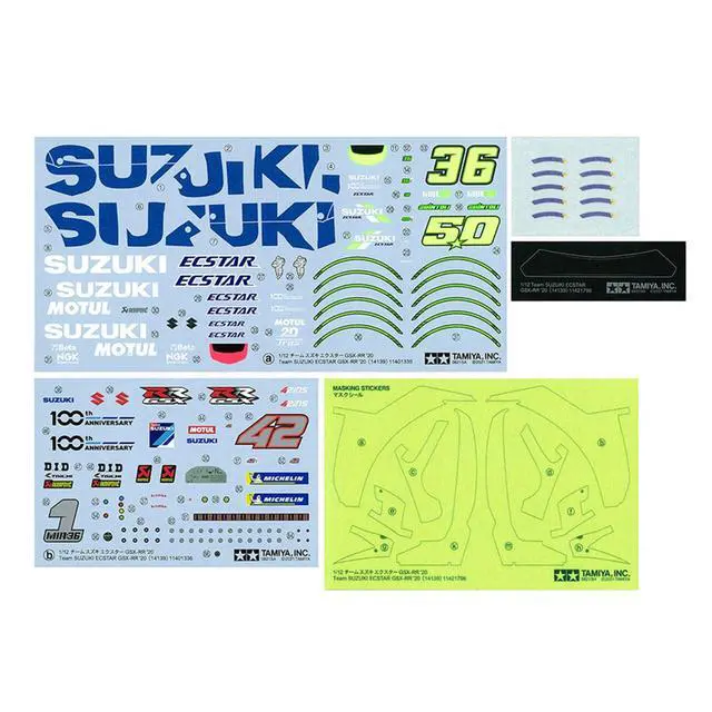Alt view image 14 of 14 - Tamiya 1/12 Motorcycle Series No.139 Team Suzuki Ecstar GSX-RR '20 Plastic Model 14139