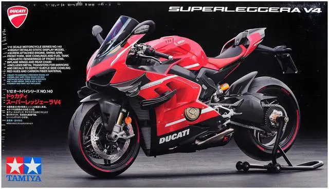 Main image of Model Kit Ducati Superleggera V4 Motorcycle 1/12 Scale Model by Tamiya