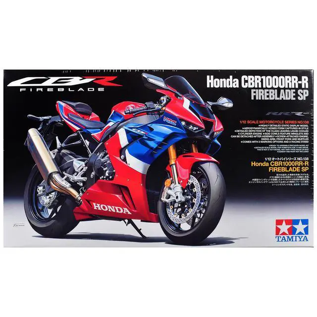 Alt view image 7 of 13 - Tamiya 1/12 Motorcycle Series No.138 Honda CBR 1000RR-R FIREBLADE SP Plastic Model 14138